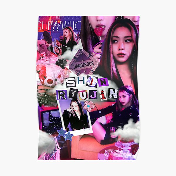 ITZY RYUJIN GUESS WHO DAY VERSION SCRAPBOOK Poster RB1201 product Offical itzy Merch