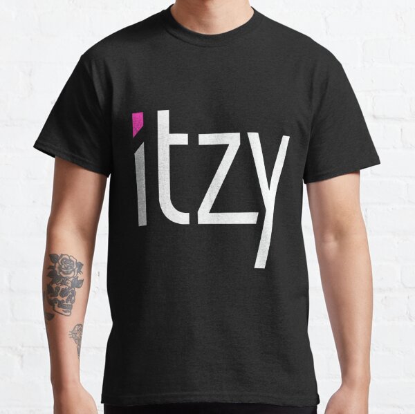ITZY LOGO (white) Classic T-Shirt RB1201 product Offical itzy Merch